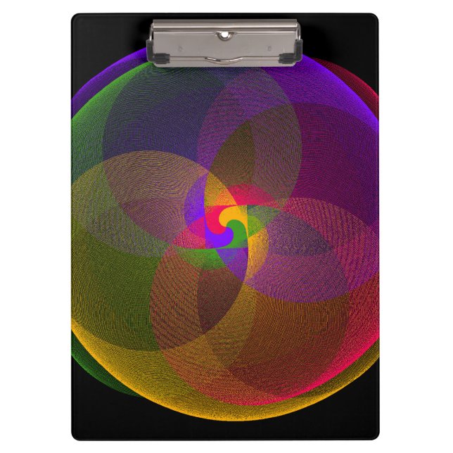 Carpeta De Pinza Citrus Color Blend Geometric Clipboard (Anverso)