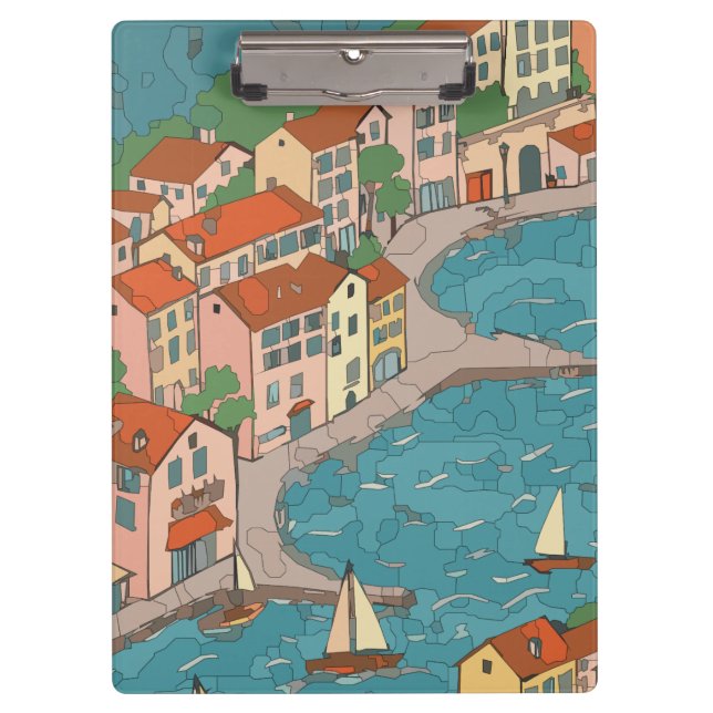 Carpeta De Pinza Ciudad costera (Anverso)