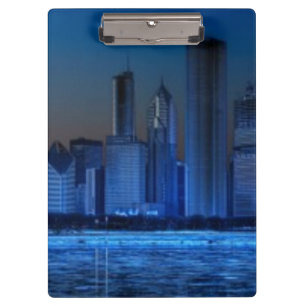 Carpeta De Pinza Ciudad de hombros amplios y del lago Michigan