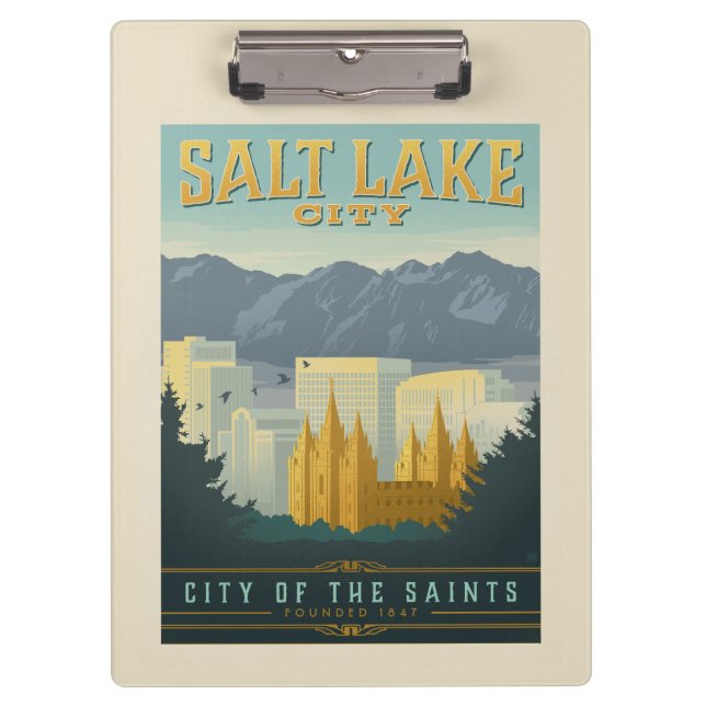 Carpeta De Pinza Ciudad de los Santos | Salt Lake City, Utah (Anverso)