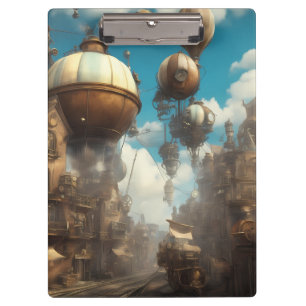 Carpeta De Pinza Ciudad de Steampunk