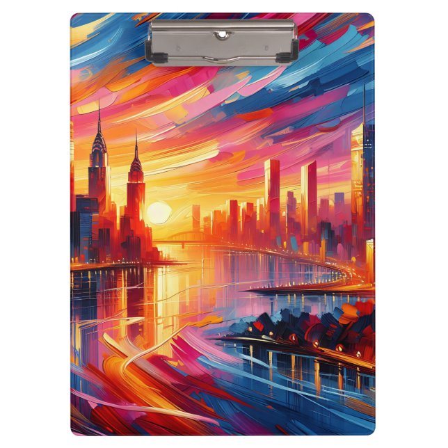 CARPETA DE PINZA CIUDAD SUNSET (Anverso)