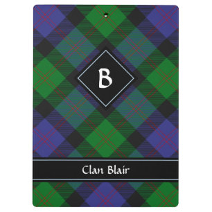 Carpeta De Pinza Clan Blair Tartan Clipboard