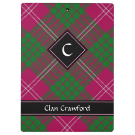 Carpeta De Pinza Clan Crawford Tartan Clipboard