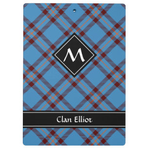 Carpeta De Pinza Clan Elliot Ancient Tartan Clipboard