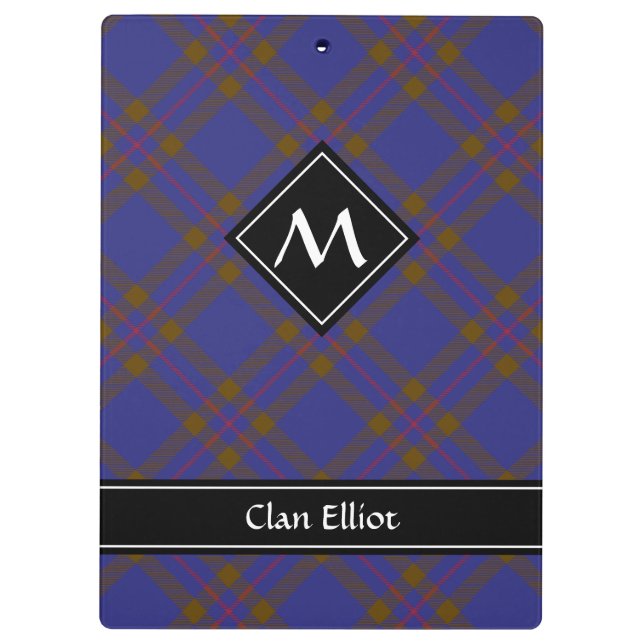 Carpeta De Pinza Clan Elliot Modern Tartan Clipboard (Reverso)