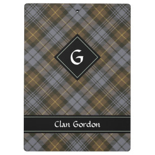 Carpeta De Pinza Clan Gordon Weathered Tartan Clipboard