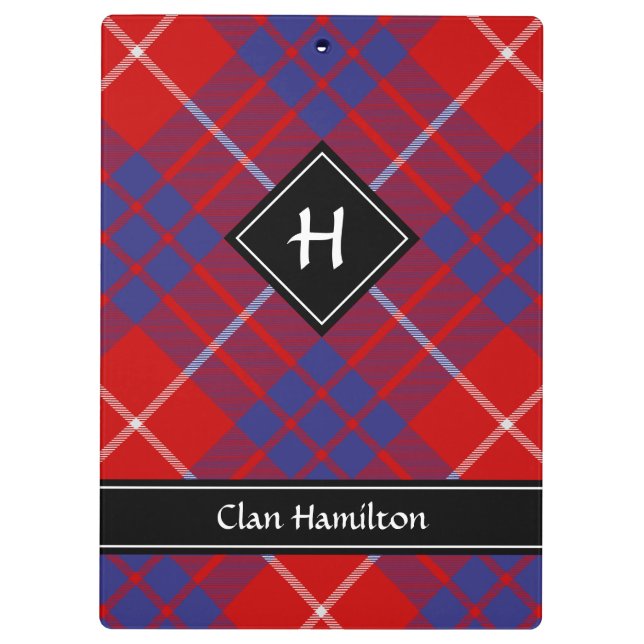 Carpeta De Pinza Clan Hamilton Red Tartan Clipboard (Reverso)