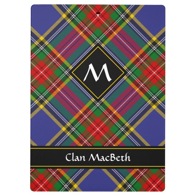 Carpeta De Pinza Clan MacBeth Tartan Clipboard (Reverso)