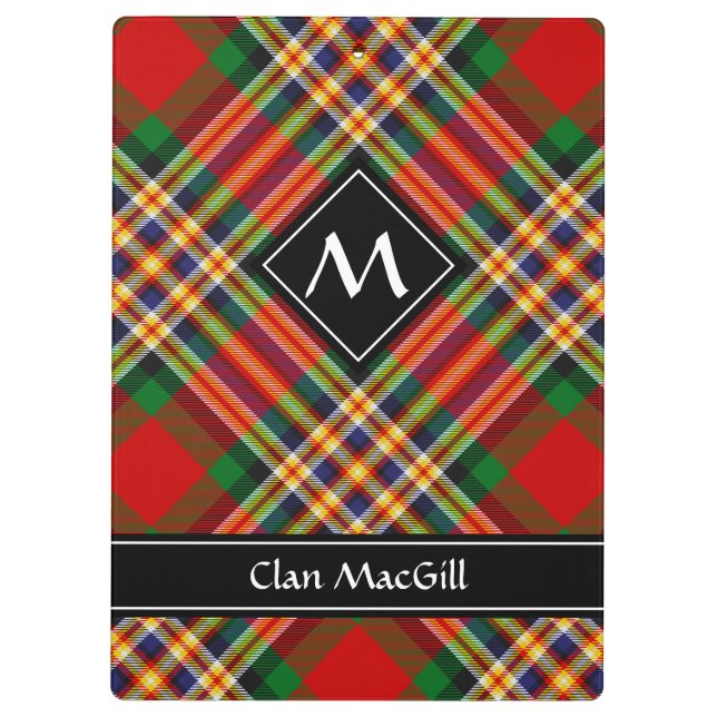 Carpeta De Pinza Clan MacGill Tartan Clipboard (Reverso)