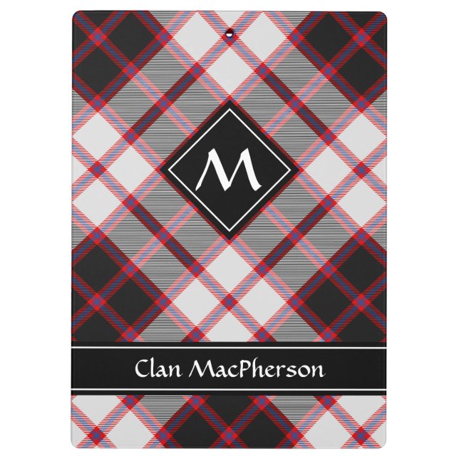 Carpeta De Pinza Clan MacPherson Hunting Tartan Clipboard (Reverso)