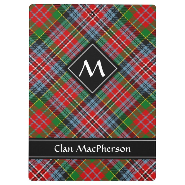 Carpeta De Pinza Clan MacPherson Tartan Clipboard (Reverso)