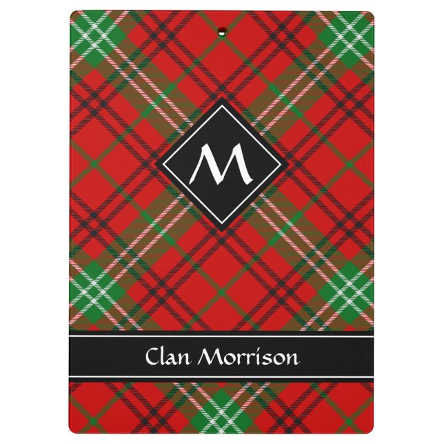 Carpeta De Pinza Clan Morrison Red Tartan Clipboard (Reverso)