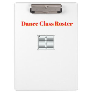 Carpeta De Pinza Clase de baile - Blanco
