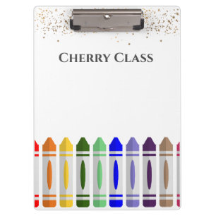 Carpeta De Pinza Clase de diseño personalizada Crayon Star