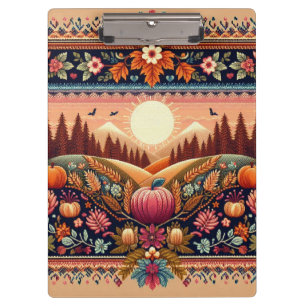 Carpeta De Pinza Clásico Fair Isle Otoño