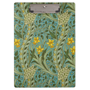 Carpeta De Pinza Clásico patrón floral de narciso de William Morris