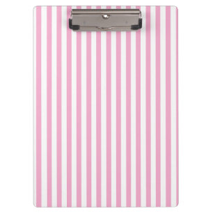 Carpeta De Pinza Clásico Simple Moderno, Ligero Rosa y Blanco Rayad