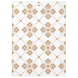 Carpeta De Pinza "Classic Lattice" Floral Geométrico Tapa Dura