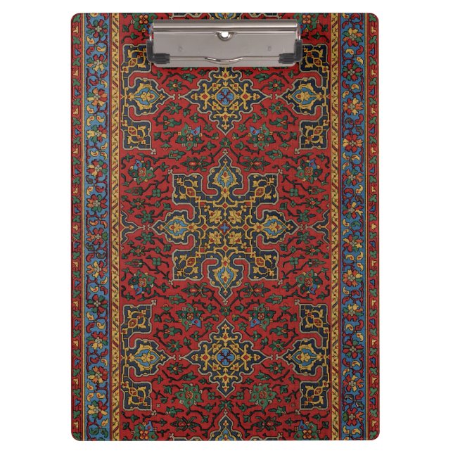 Carpeta De Pinza Classic Red and Blue,Persian Rug Carpet Pattern (Anverso)