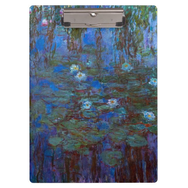 Carpeta De Pinza Claude Monet - Blue Water Lilies (Anverso)