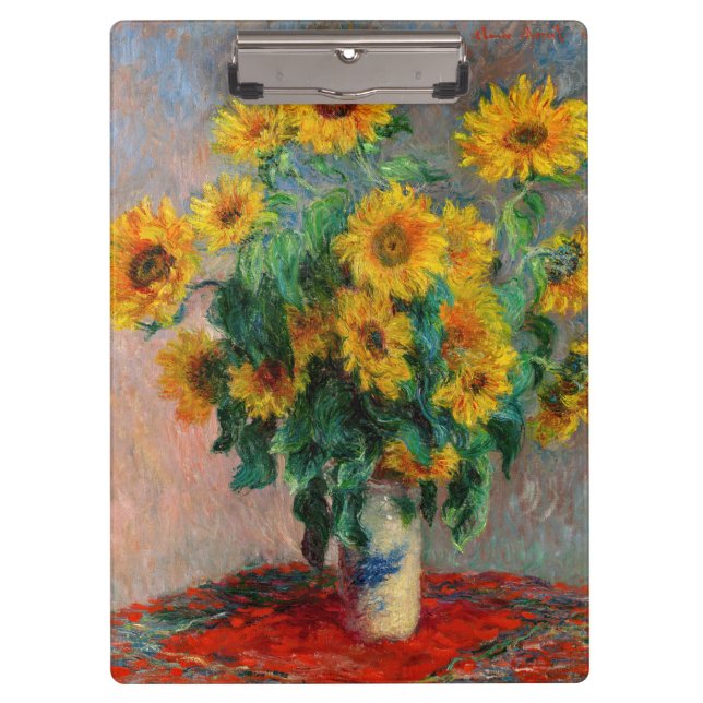 Carpeta De Pinza Claude Monet - Bouquet de girasoles (Anverso)
