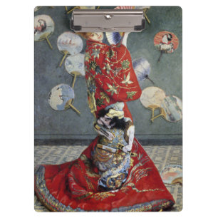 Carpeta De Pinza Claude Monet Camille con kimono japonés rojo Arte