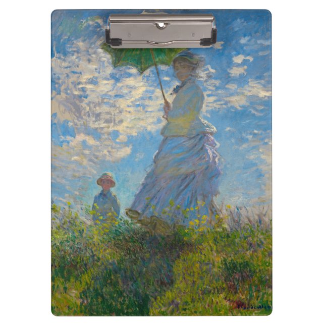 Carpeta De Pinza Claude Monet con una sombrilla (Anverso)