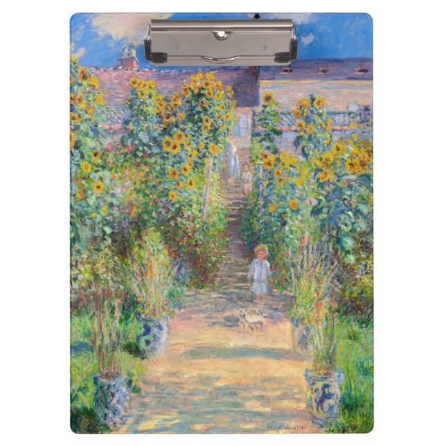 Carpeta De Pinza Claude Monet - El jardín del artista en Vetheuil (Anverso)