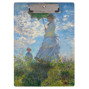 Carpeta De Pinza Claude Monet - El Paseo, Mujer con un Paraguas