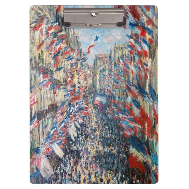 Carpeta De Pinza Claude Monet - La Rue Montorgueil - París (Anverso)