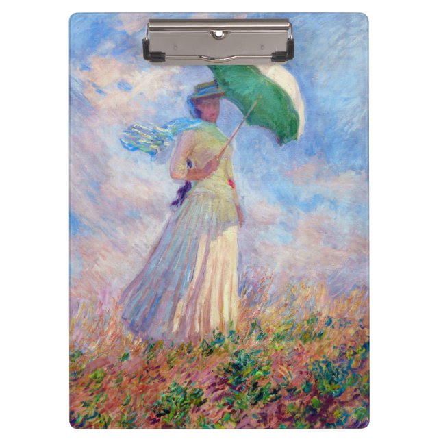Carpeta De Pinza Claude Monet - Mujer con Parasol a la derecha (Anverso)