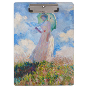 Carpeta De Pinza Claude Monet - Mujer con un parasol frente a la iz