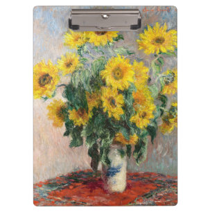 Carpeta De Pinza Claude Monet Ramo de Girasoles 1881 Arte
