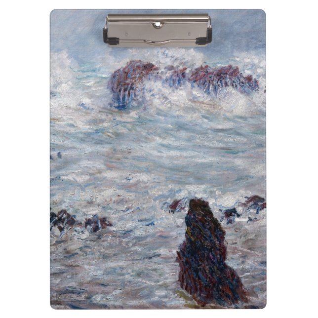 Carpeta De Pinza Claude Monet - Tormenta frente a la costa de Belle (Anverso)