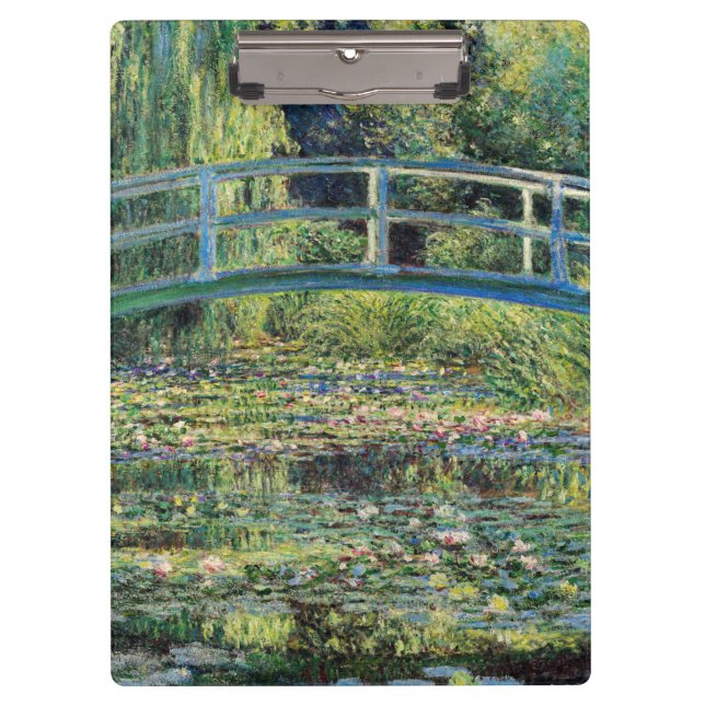Carpeta De Pinza Claude Monet - Water Lily Pond y Puente Japanés (Anverso)