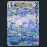 Carpeta De Pinza Claude Monet Water relaja arte impresionista franc<br><div class="desc">Claude Monet Water Lilies es una colección de aproximadamente 250 pinturas al óleo del impresionista francés Claude Monet. Los cuadros representan el florido jardín de Monet en Giverny.</div>