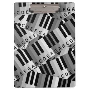 Carpeta De Pinza Claves de piano negro y blanco