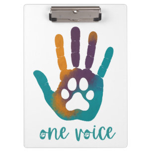 Carpeta De Pinza Clipboards de impresión de una voz