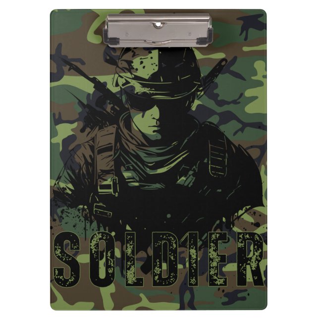 Carpeta De Pinza Clipboards de soldados (Anverso)