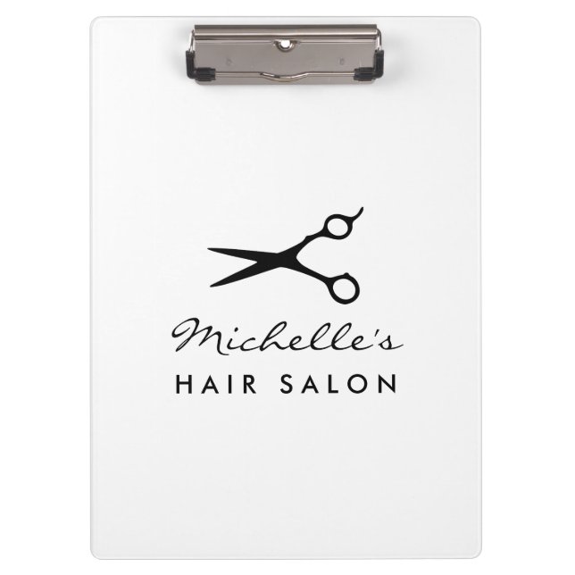 Carpeta De Pinza clipboards para peluquería personalizado (Anverso)