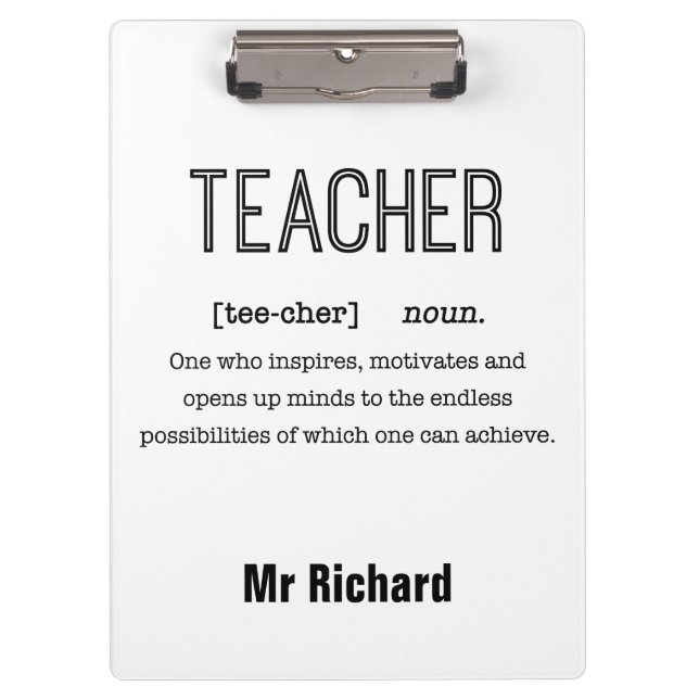 Carpeta De Pinza Clipboards personalizadas de definición de profeso (Anverso)