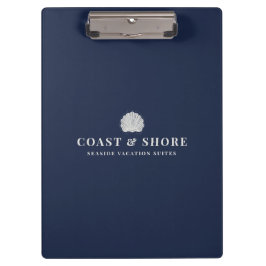 Carpeta De Pinza Coastal Seashell Brand Logo