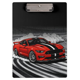 Carpeta De Pinza Coche a la Deriva Rojo Músculo