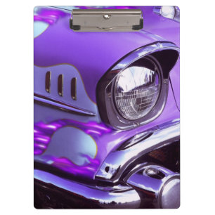Carpeta De Pinza Coche clásico: Chevrolet con la capilla llameante