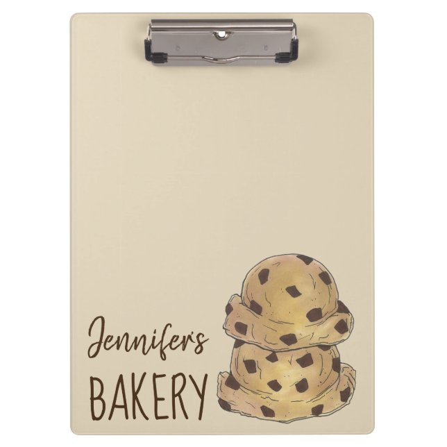 Carpeta De Pinza Cocina de chocolate Dough Bakery pastelero Chef (Anverso)