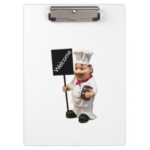Carpeta De Pinza Cocina del chef - Tarjeta de menú BIENVENIDA