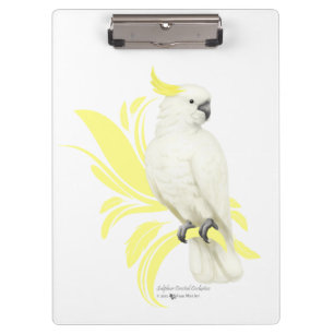 Carpeta De Pinza Cockatoo con cresta del azufre