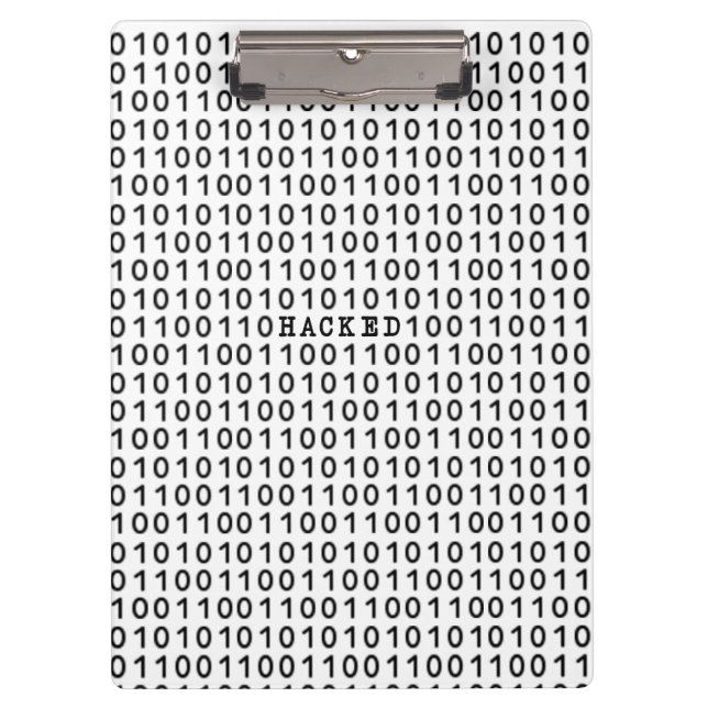Carpeta De Pinza Código binario HACKED (Anverso)