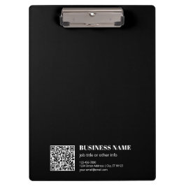 Carpeta De Pinza Código QR personalizado y texto retro-moderno edit